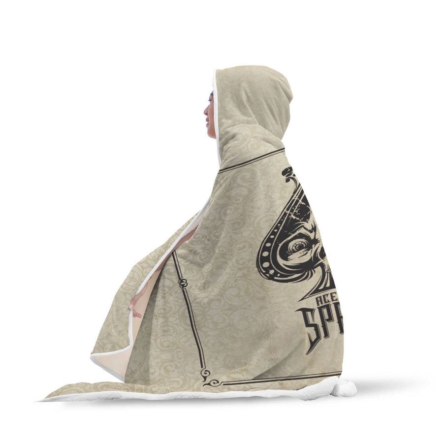 Ace Of Spade Hooded Blanket