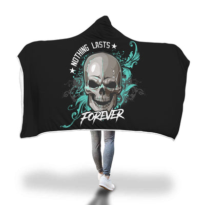 Adult Skull Hooded Blanket