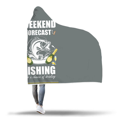 Fishing Weekend Hooded Blanket