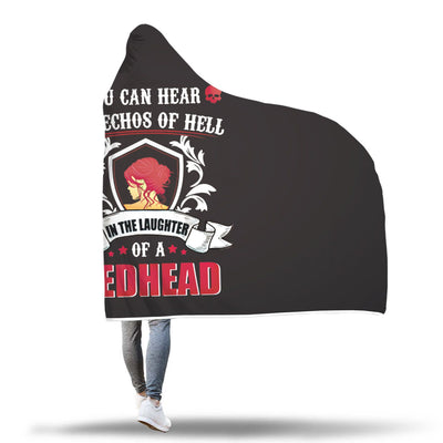 Red Head Hooded Blanket