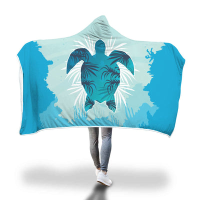 Sea Turtle Hooded Blanket