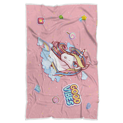 Unicorn Good Vibes Blanket