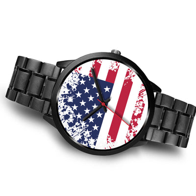 American Flag Custom Black Watch