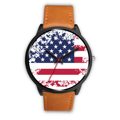 American Flag Custom Black Watch